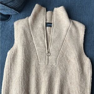 Cider Tan Knit Sweater Vest